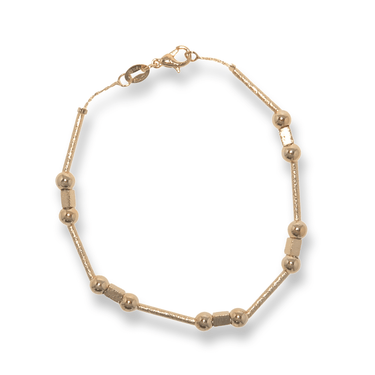 Gold Bead Bar Bracelet